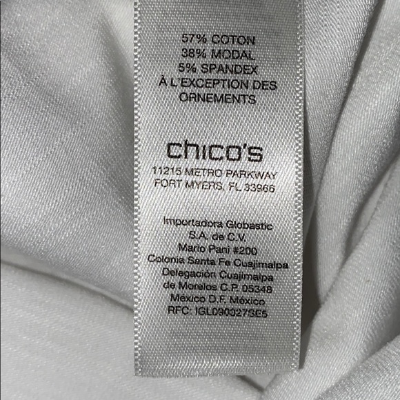 Chico’s Zenergy nolvelty trim top size 1/medium/8 - Picture 11 of 11